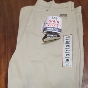 Lee Tan Chinos Stain Resistant Flat Front